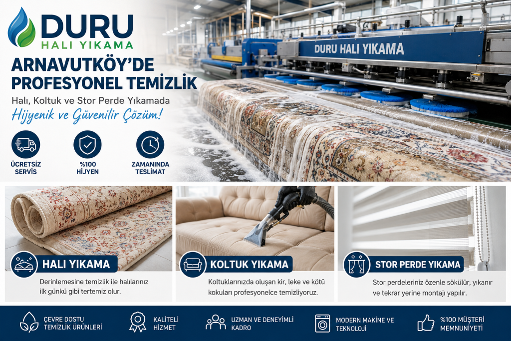 Duru halı yıkama Arnavutköy profesyonel halı yıkama